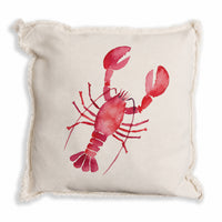 Lobster Watercolor Pillow