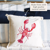Lobster Watercolor Pillow