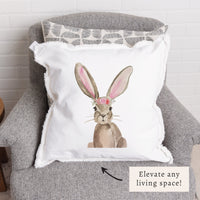 Floral Bunny Pillow