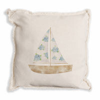 Hydrangea Sailboat Pillow
