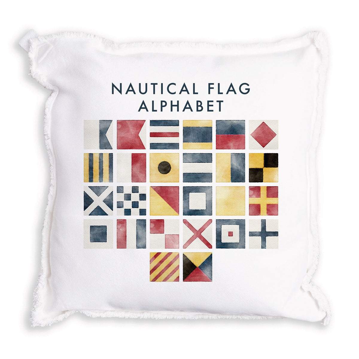 Nautical Flag Alphabet Pillow
