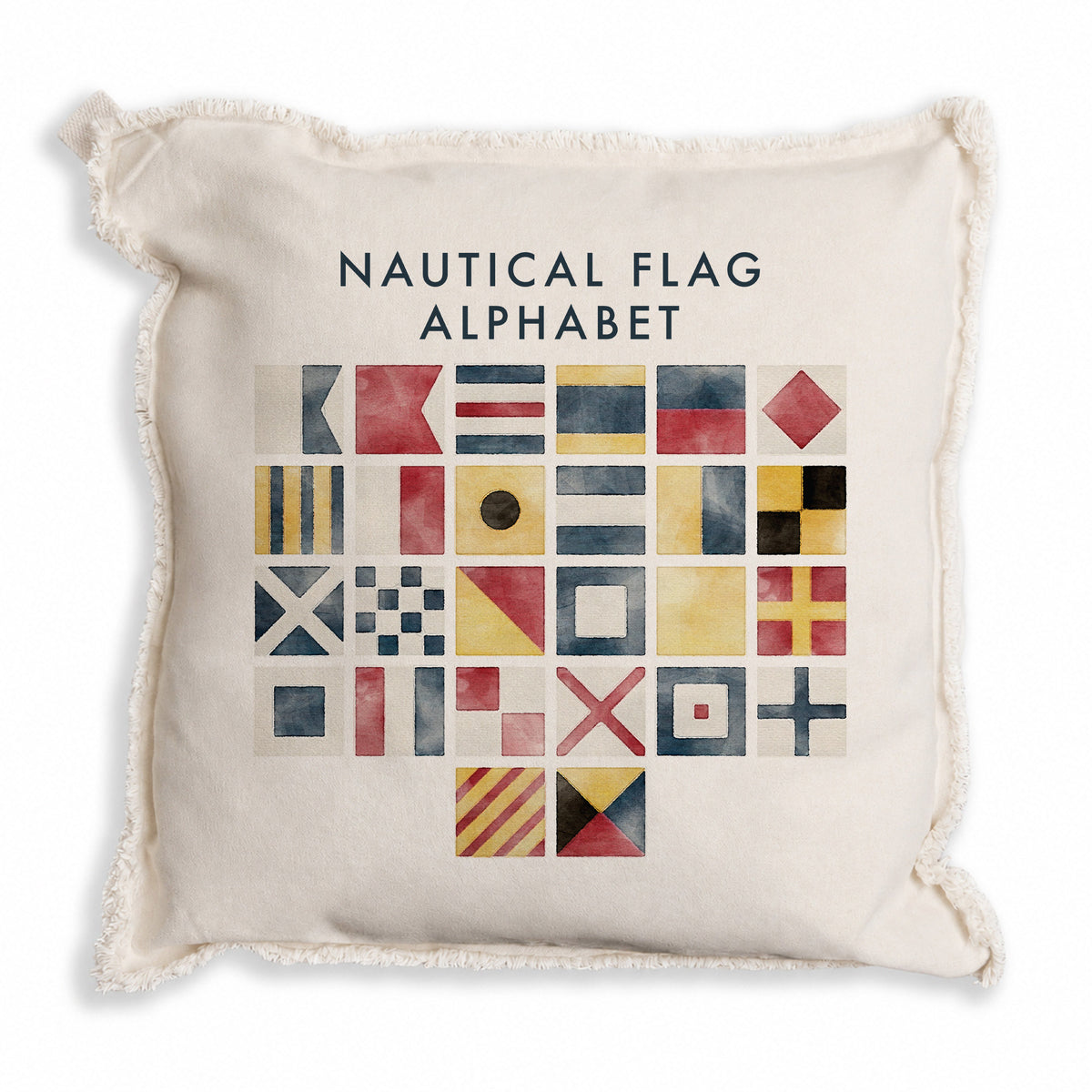 Nautical Flag Alphabet Pillow