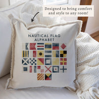 Nautical Flag Alphabet Pillow