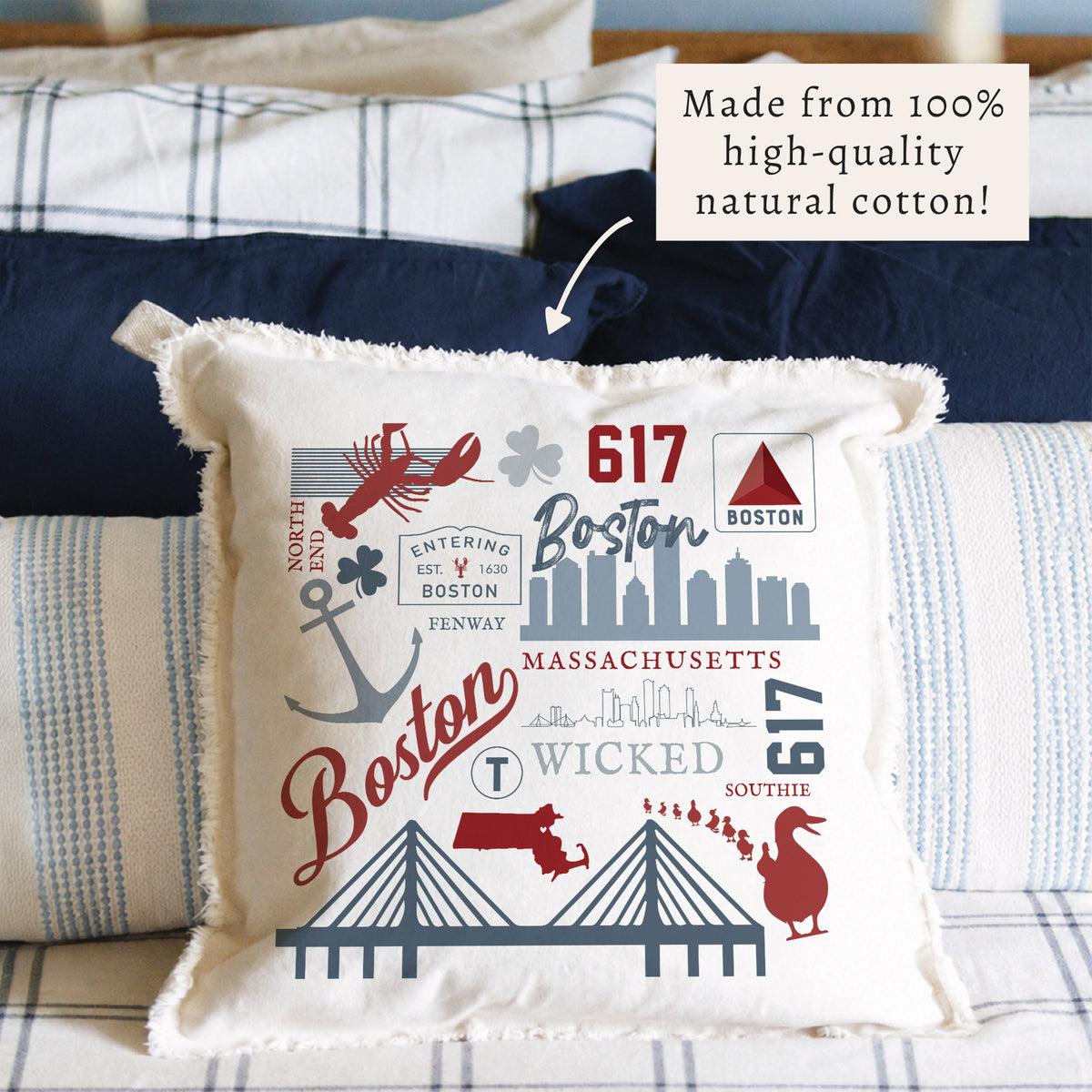 Boston All Things Pillow