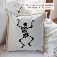 Dancing Skeleton Pillow