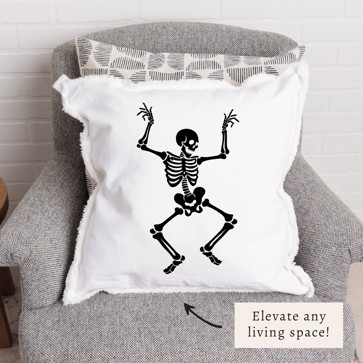 Dancing Skeleton Pillow