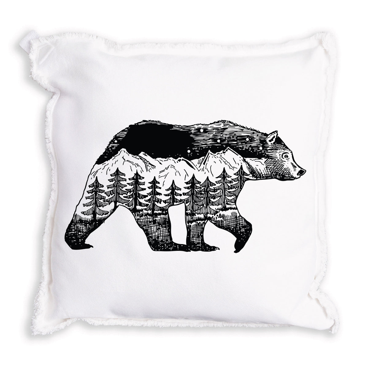 Mountains Bear Pillow