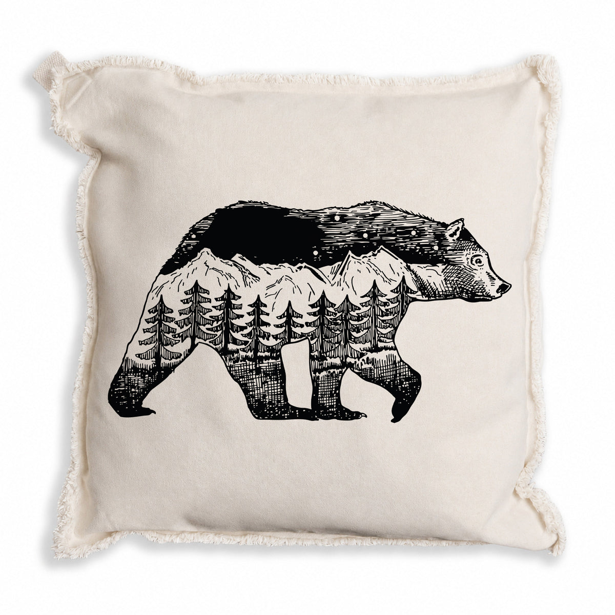 Mountains Bear Pillow
