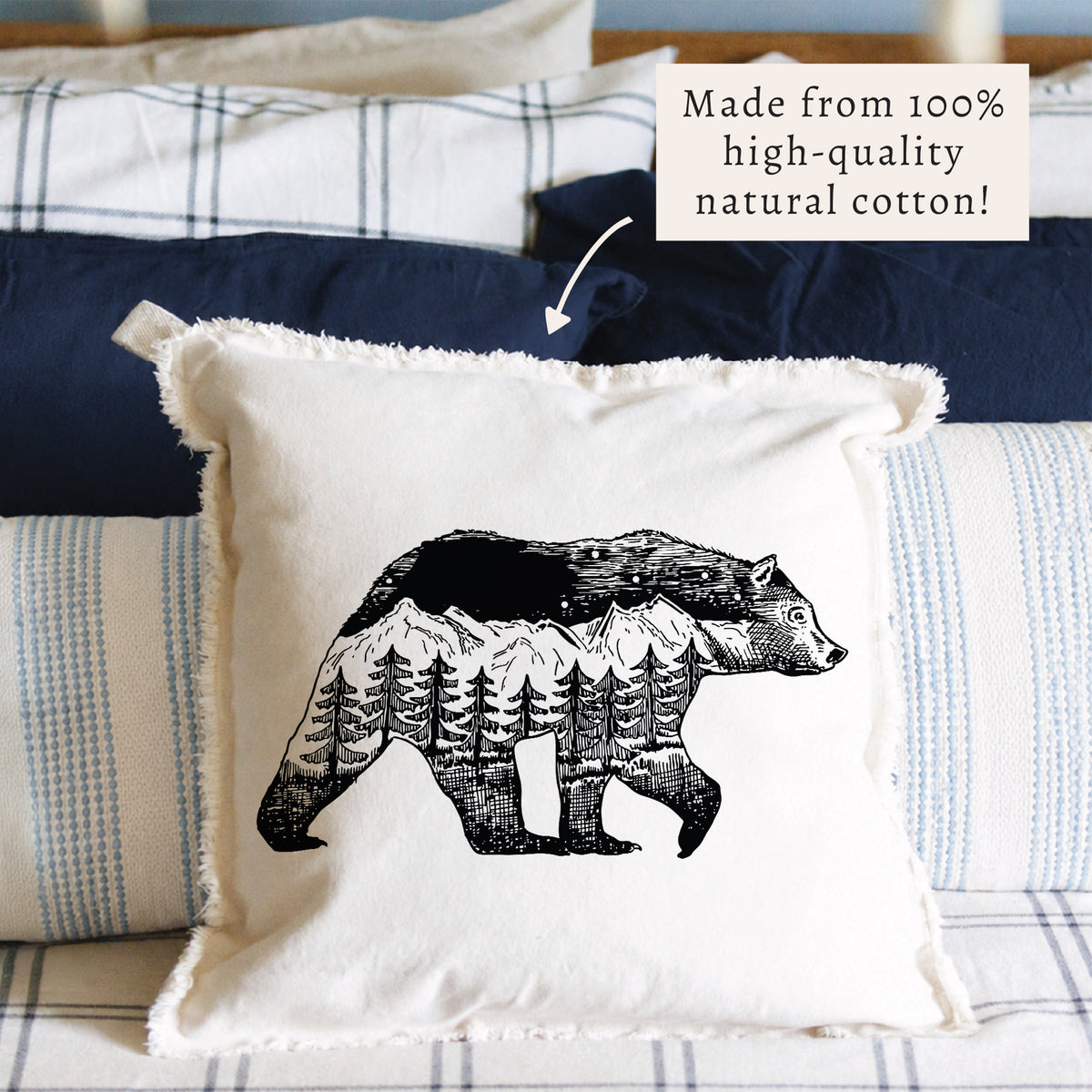 Mountains Bear Pillow