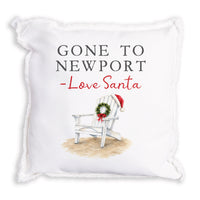 Santa Gone To Personalized Square Pillow