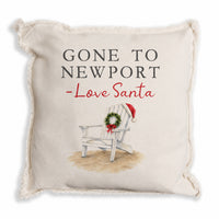 Santa Gone To Personalized Square Pillow