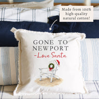 Santa Gone To Personalized Square Pillow