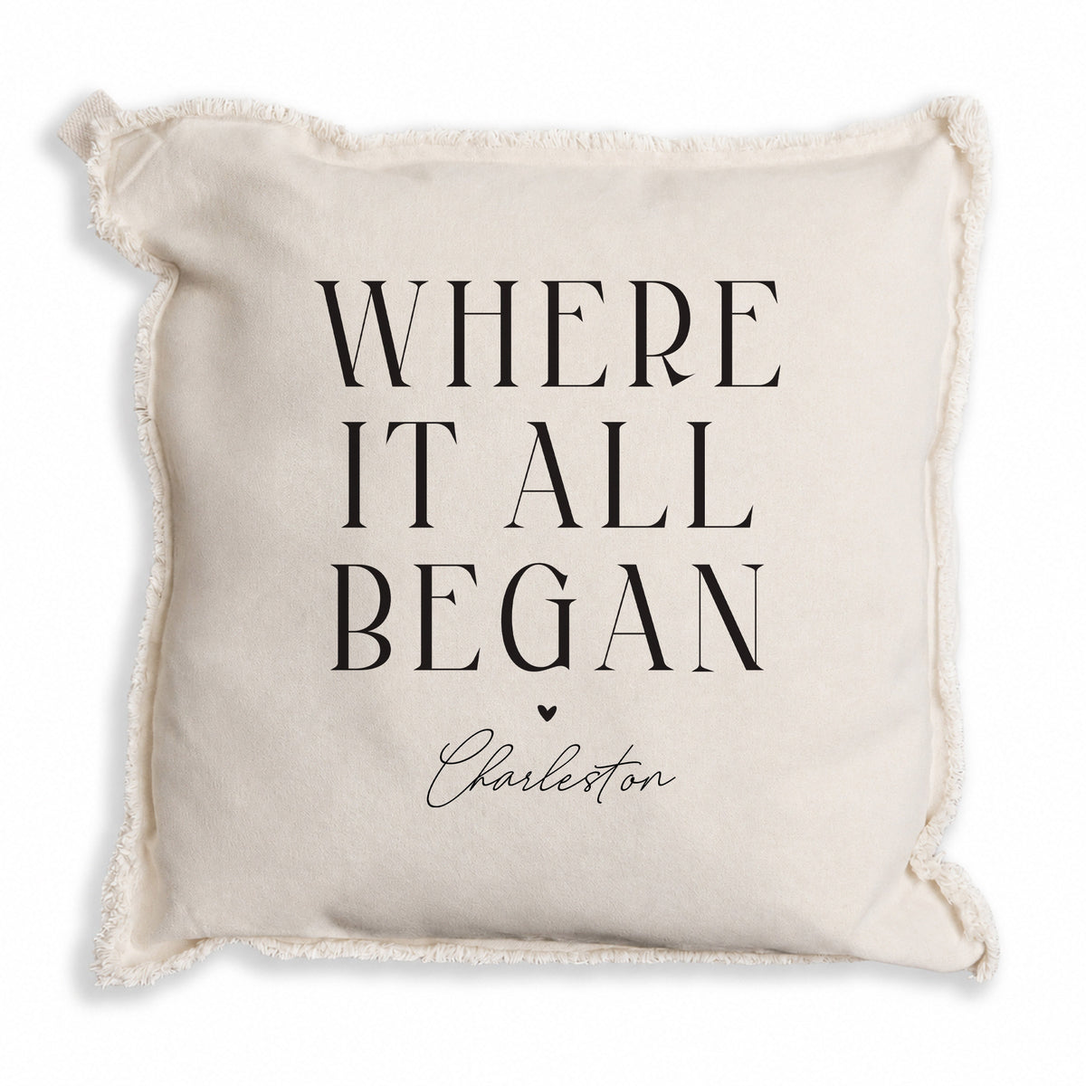 Where It All Began Personalized Pillow