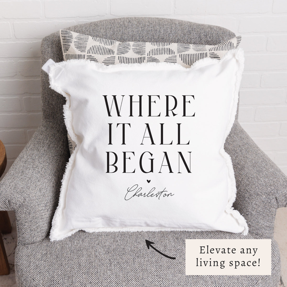 Where It All Began Personalized Pillow