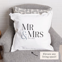 Mr & Mrs Personalized Pillow
