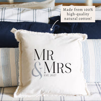 Mr & Mrs Personalized Pillow