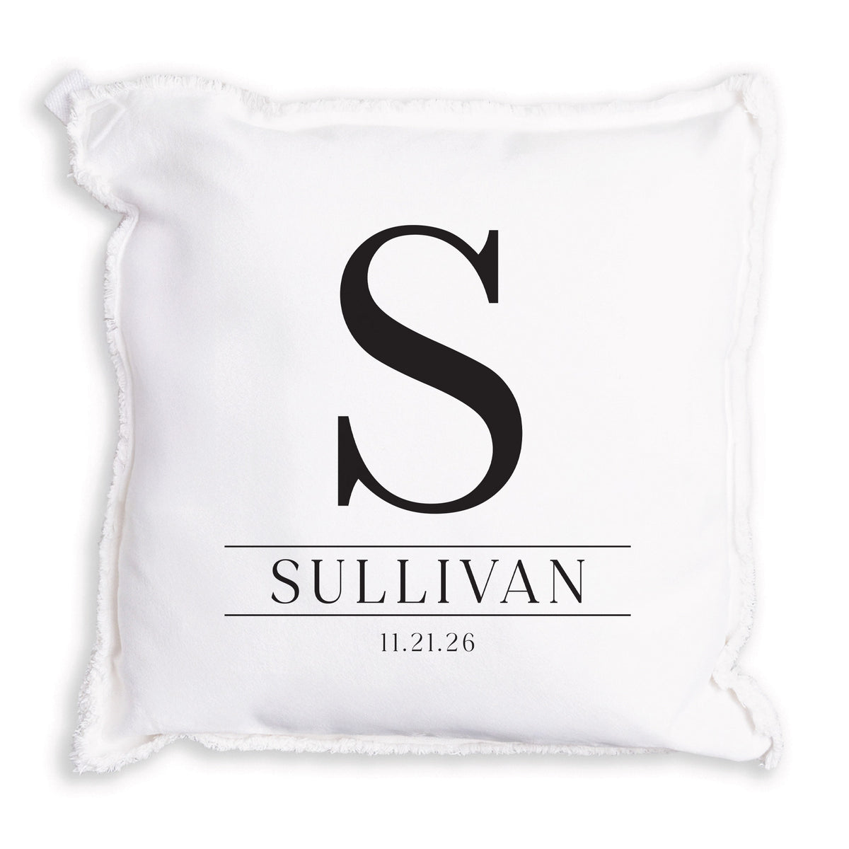 Initial Personalized Pillow