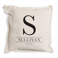Initial Personalized Pillow