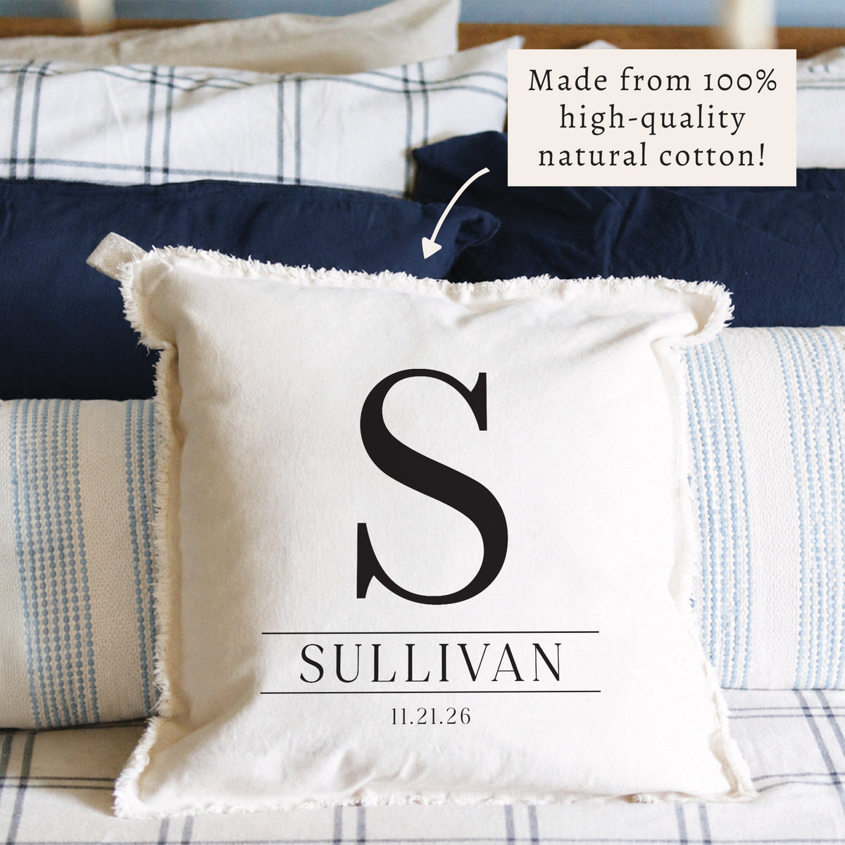 Initial Personalized Pillow