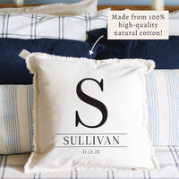 Initial Personalized Pillow