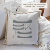 Vintage Canoes Pillow