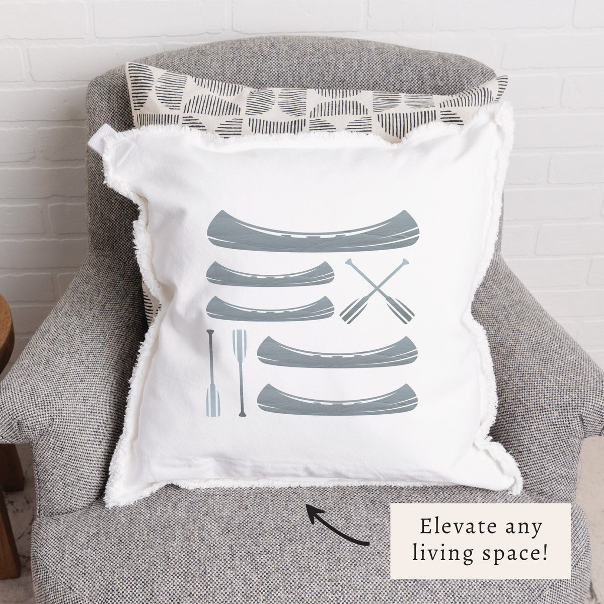 Vintage Canoes Pillow