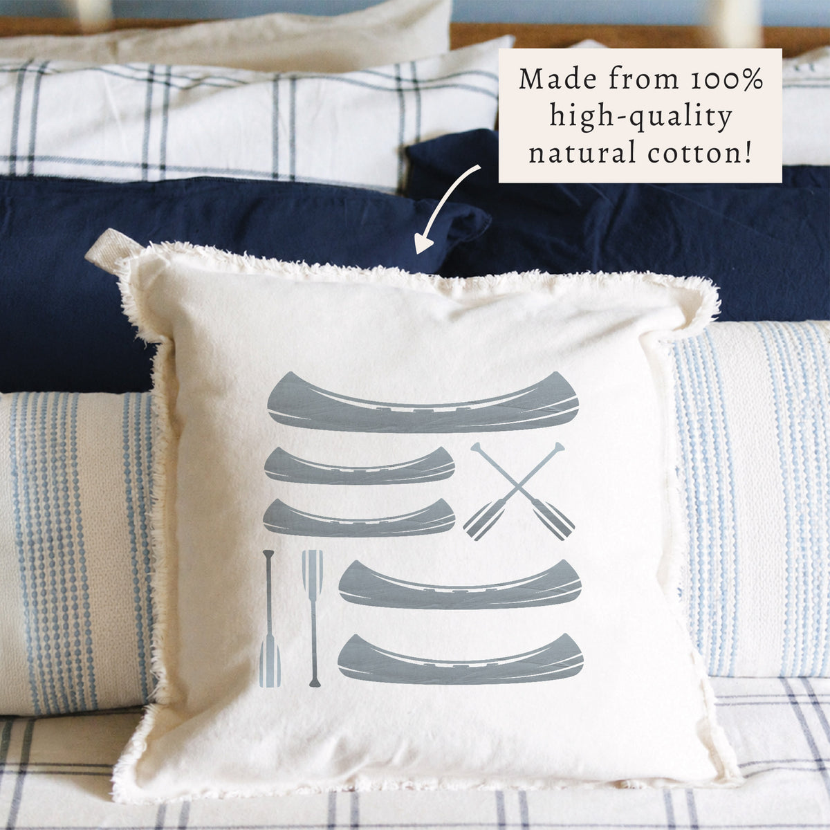 Vintage Canoes Pillow