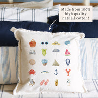 Beach Icons Pillow