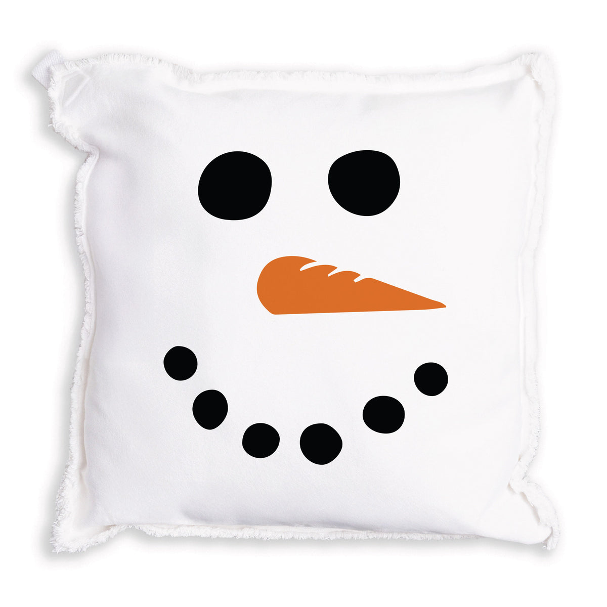 Snowman Face Pillow
