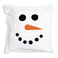 Snowman Face Pillow