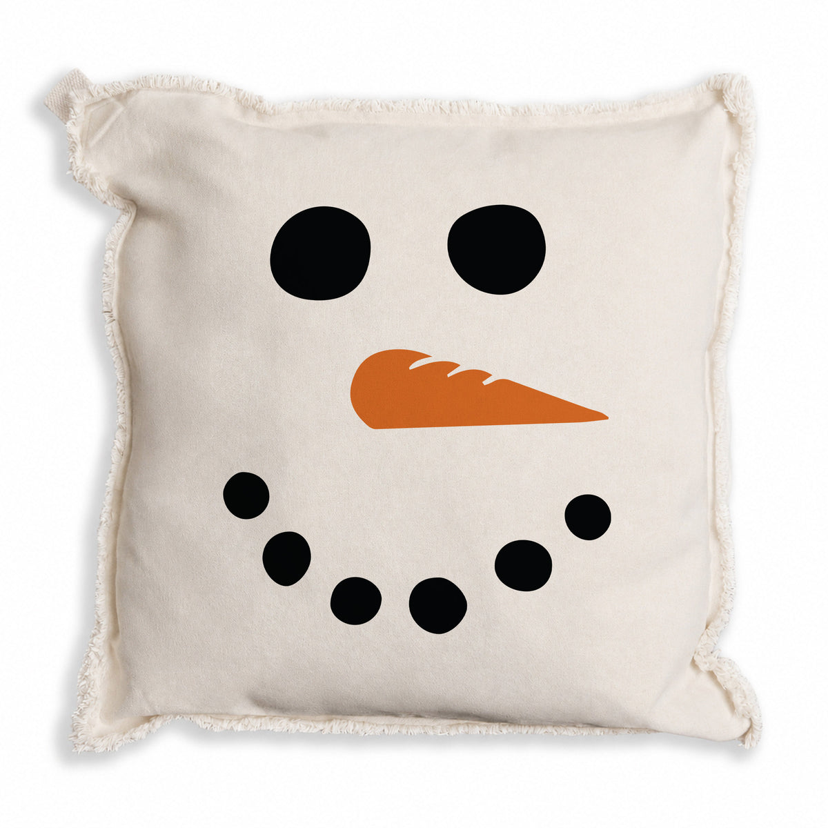 Snowman Face Pillow