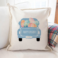 Easter Truck Throw Pillow
