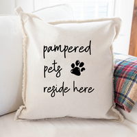 Pampered Pets Square Pillow