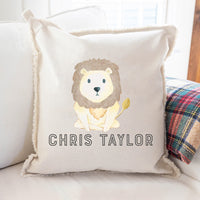 Lion Personalized Square Pillow