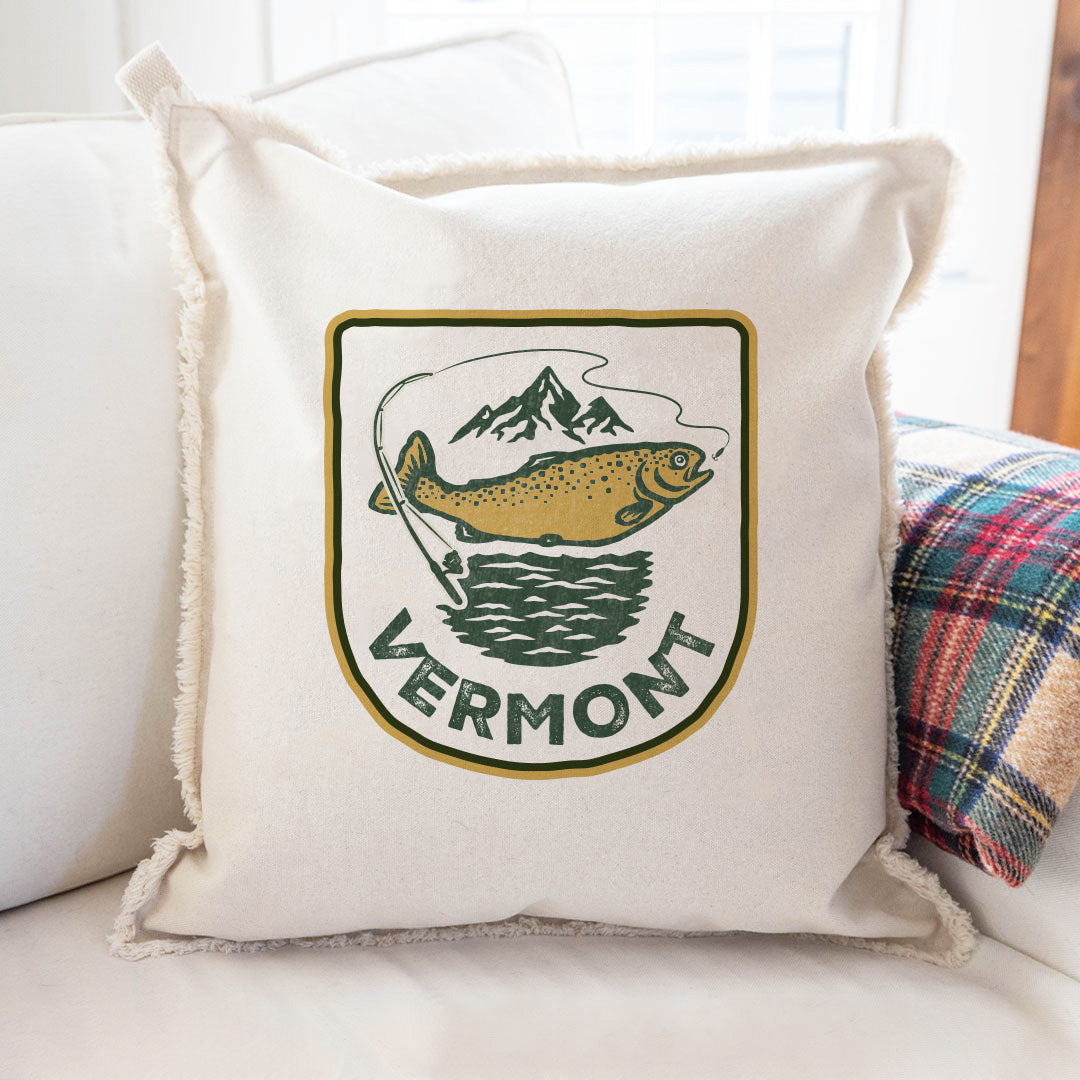 Fishing Personalized Square Pillow