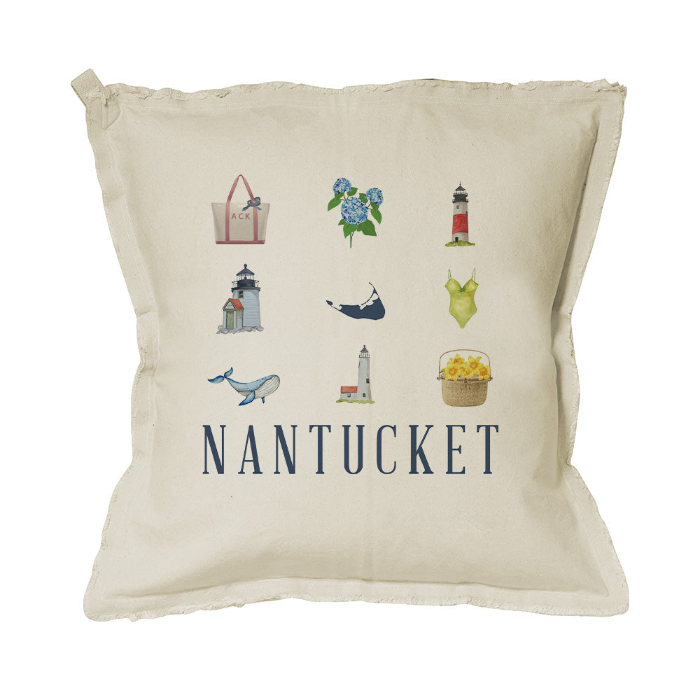 Nantucket Icon Square Pillow