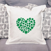 Clover Heart Throw Pillow