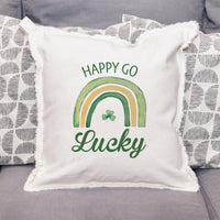 Happy Go Lucky Throw Pillow