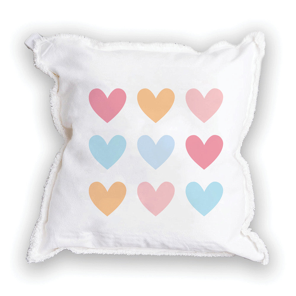 Hearts Square Pillow