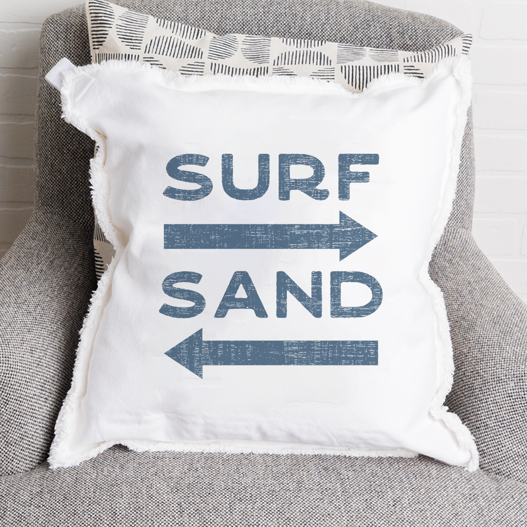 Sand and Surf Square Pillow
