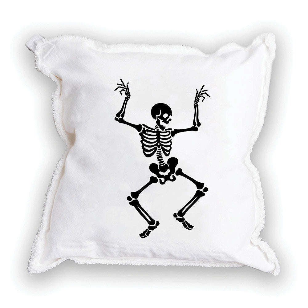 Dancing Skeleton Square Pillow