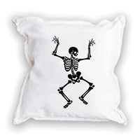 Dancing Skeleton Square Pillow