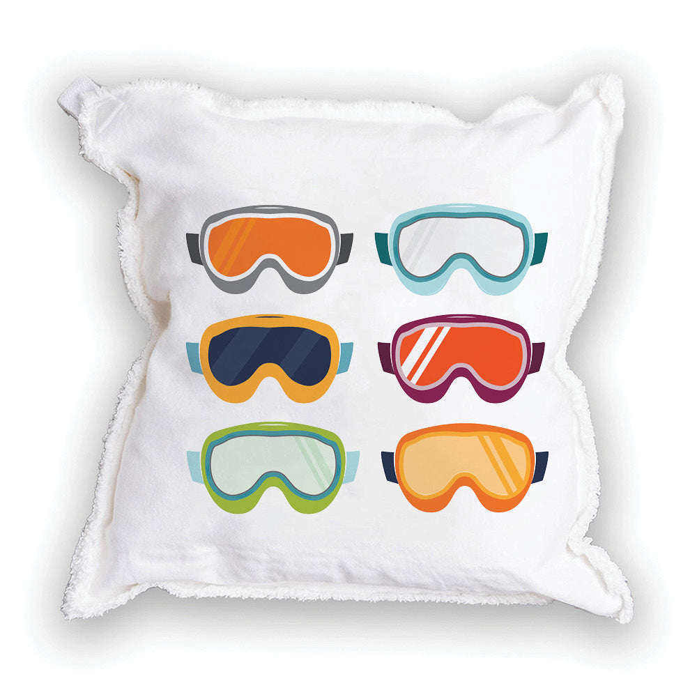Ski Goggles Square Pillow