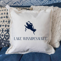 Lake Winnipesaukee  Silo Square Pillow