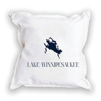 Lake Winnipesaukee  Silo Square Pillow