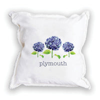 Hydrangeas Personalized Square Pillow