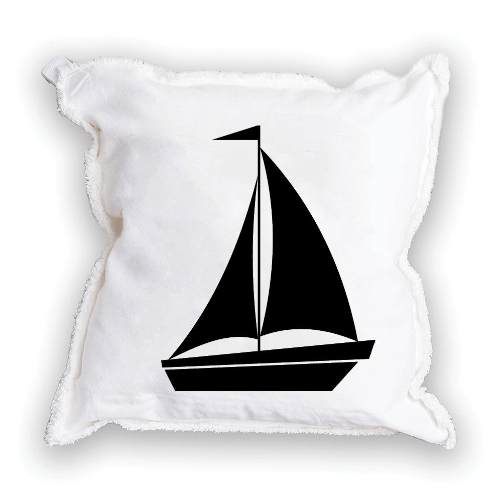 Sailboat Personalized Square Pillow