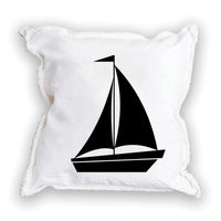 Sailboat Personalized Square Pillow