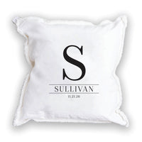 Initial Personalized Square Pillow