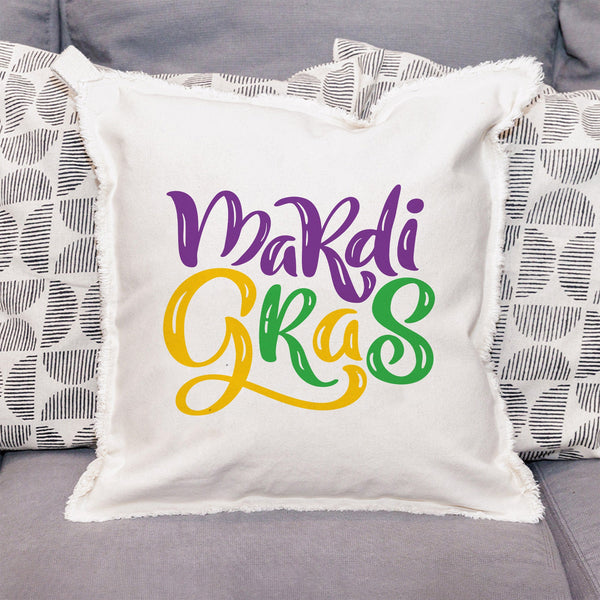 Mardi Gras Throw Pillow